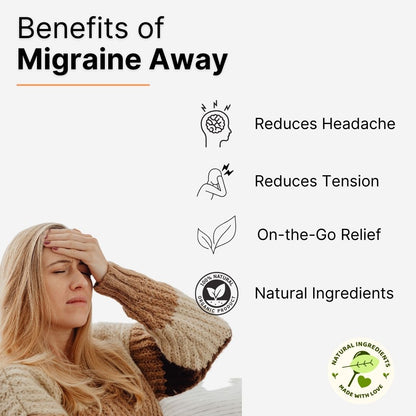 Migraine Away - Migraine Roll On for Quick Headache & Migraine Relief