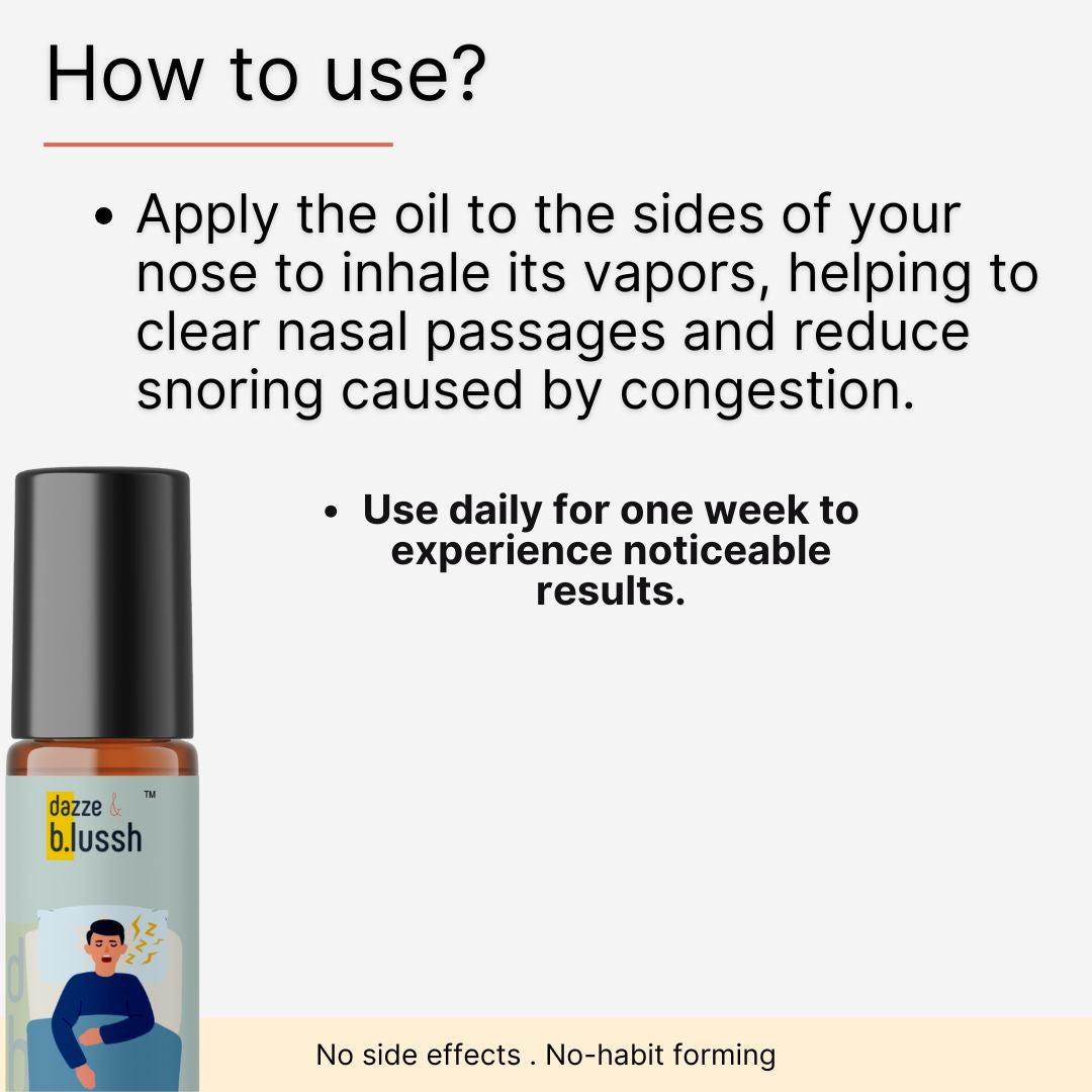 How to use ByeBye Snore Roll on - Dazze and blussh