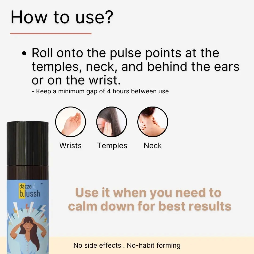 Stress Away Roll On How to use - Stress Roll On How to use - Dazze and blussh